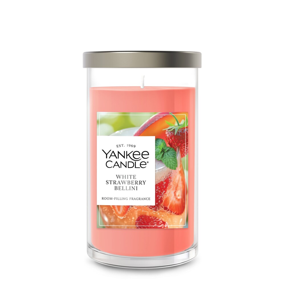 Yankee Candle® Medium Pillar Scented Candle White Strawberry Bellini