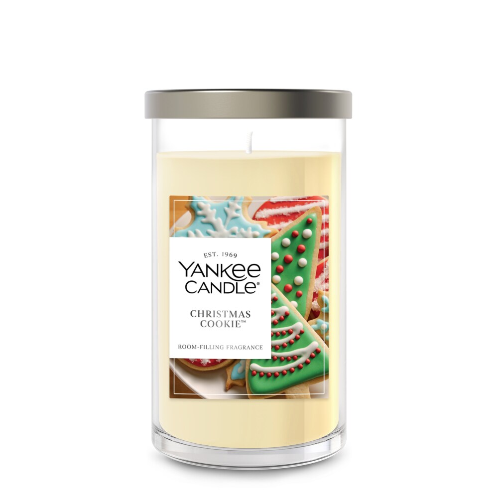 Yankee Candle Medium Pillar Scented Candle, 14.25 oz, Christmas Cookie