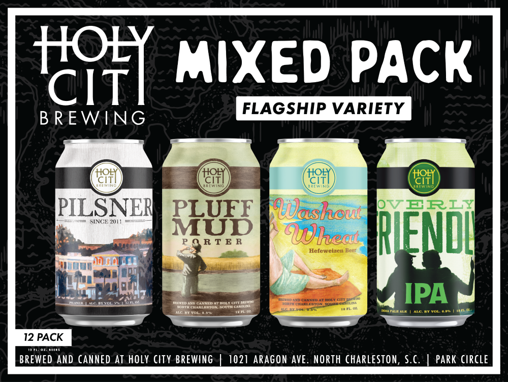 Holy City Brewing Flagship Variety Mixed Pack Craft Beer