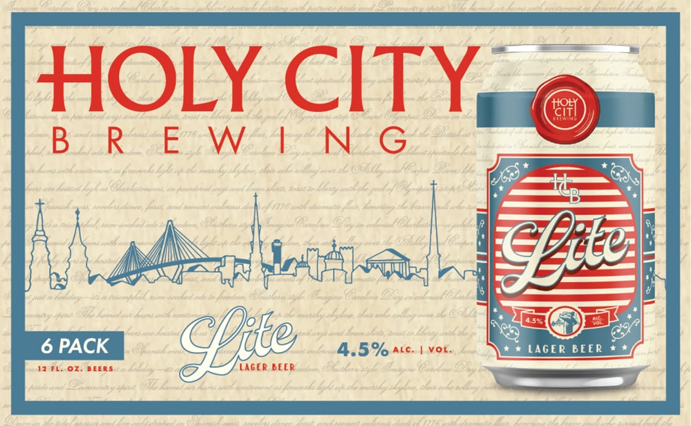 Holy City Brewing Lite Lager Craft Beer
