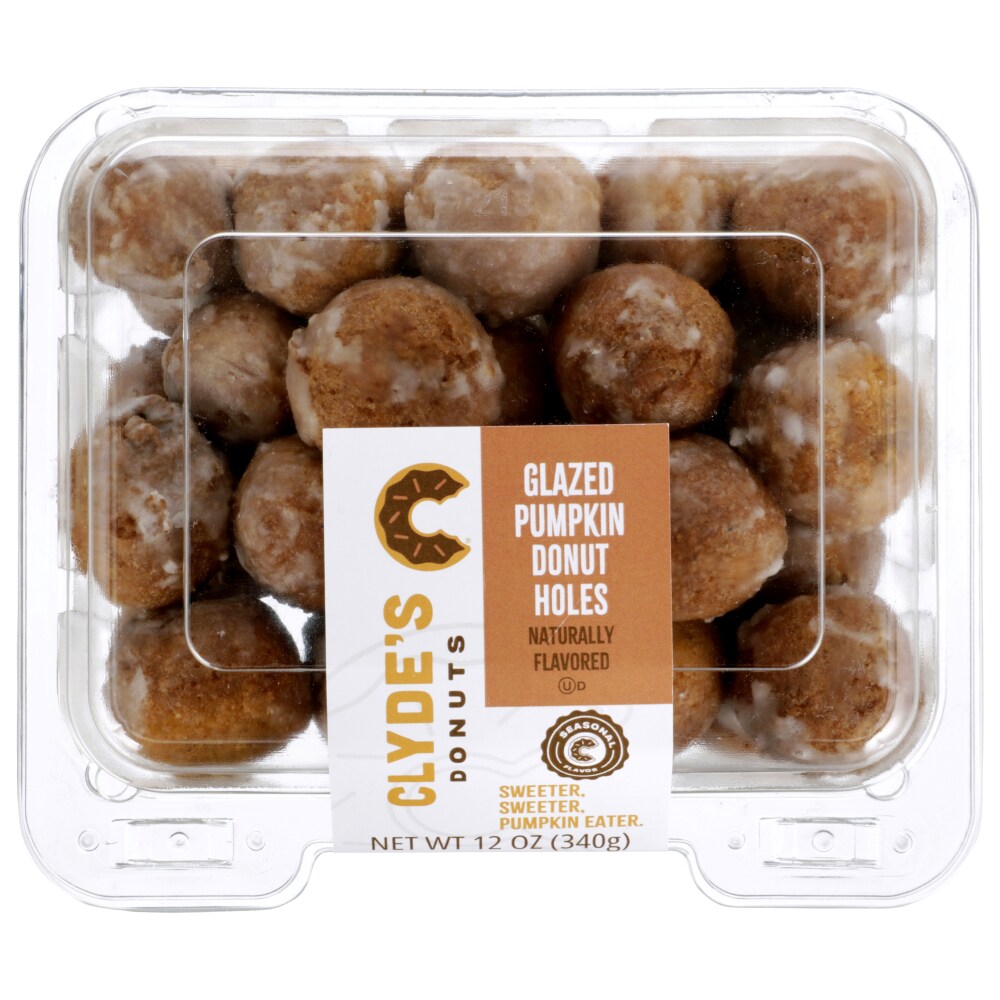 Clyde’s Donuts Glazed Pumpkin Cake Donut Holes