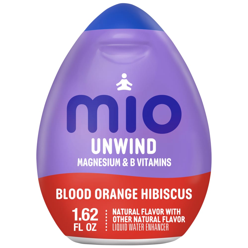 mio Unwind Blood Orange Hibiscus Liquid Water Enhancer with Magnesium & B Vitamins, Bottle