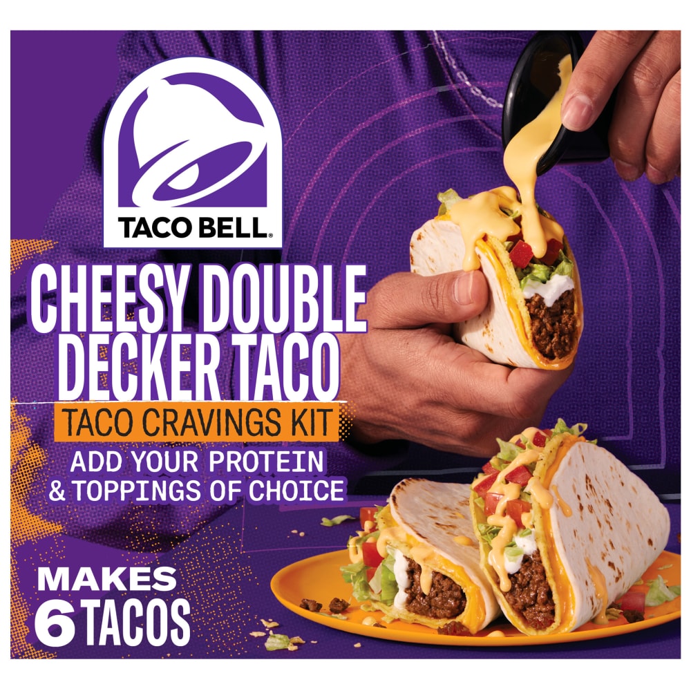 Taco Bell Cheesy Double Decker Taco Dinner Kit