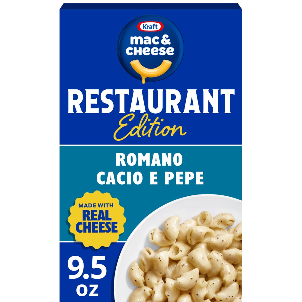 Kraft Romano Cacio e Pepe Mac & Cheese Macaroni and Cheese Dinner, Box