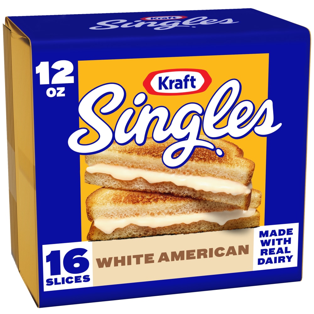 Kraft Singles White American Sliced Cheese