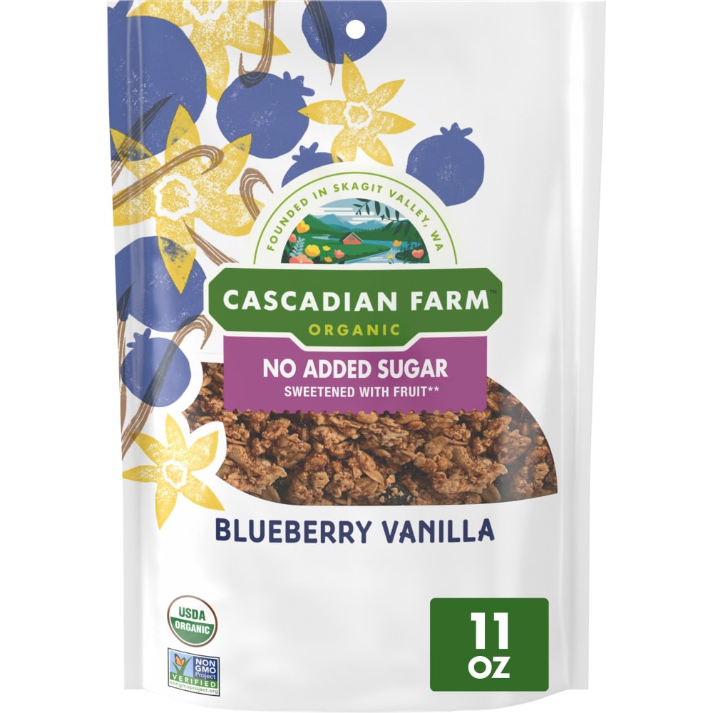 Cascadian Farm™ Organic® No Added Sugar Blueberry Vanilla Granola