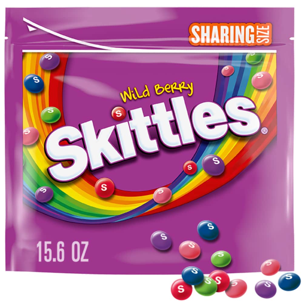 Skittles Wild Berry Chewy Candy Sharing Size Bag
