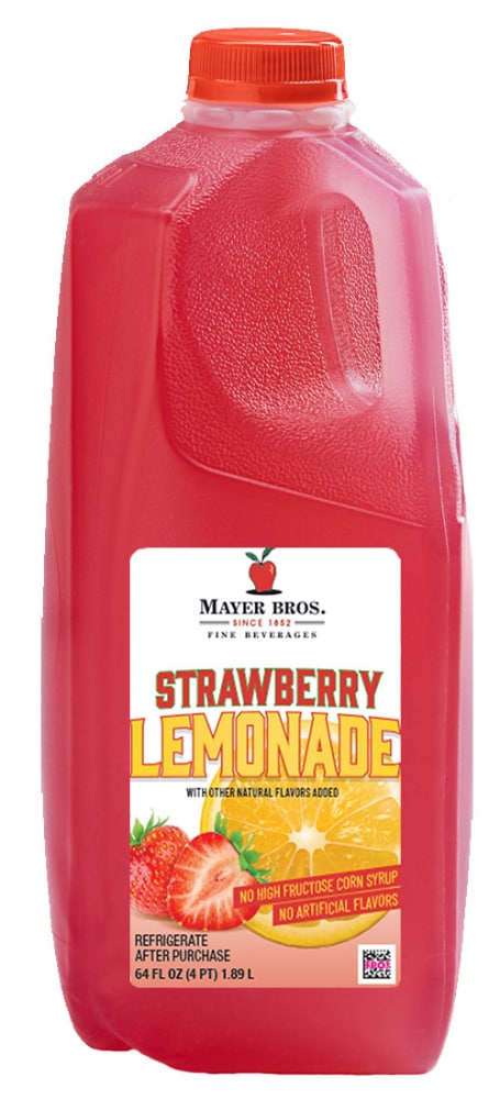 Mayer Bros Strawberry Lemonade Bottle