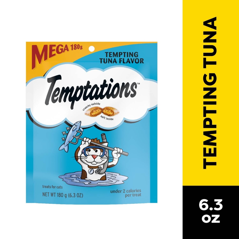 Temptations Classic Crunchy and Soft Cat Treats Tempting Tuna Flavor