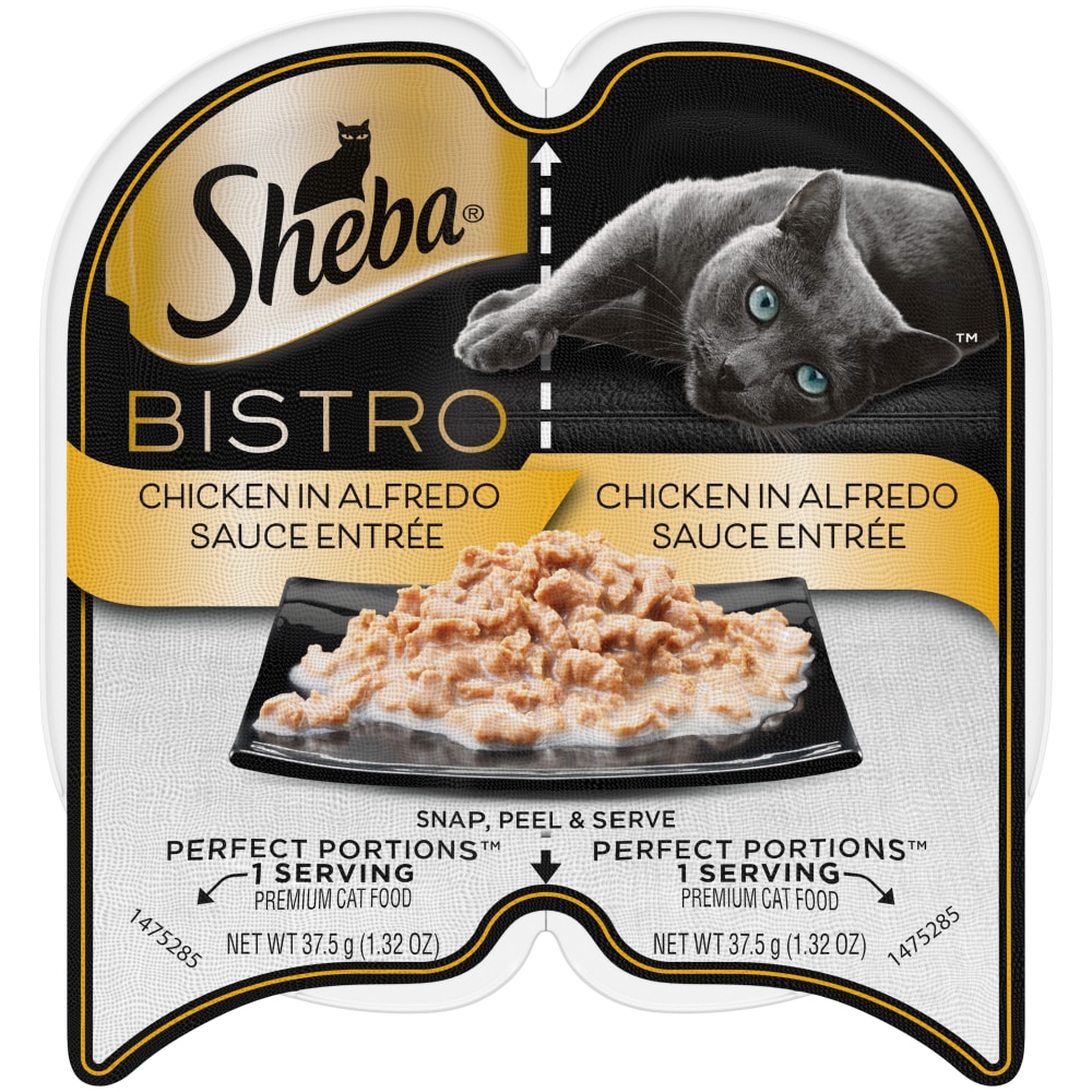 Sheba Perfect Portions Adult Wet Cat Food Bistro Chicken in Alfredo Sauce Entree