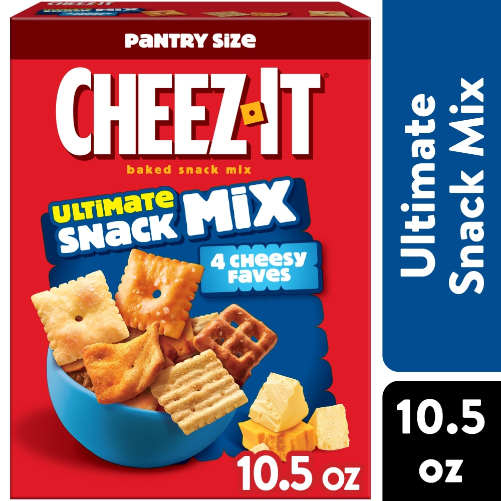 Cheez-It Ultimate Snack Mix, Salty Snacks, Pantry Size, 10.5oz Box (1 Box)