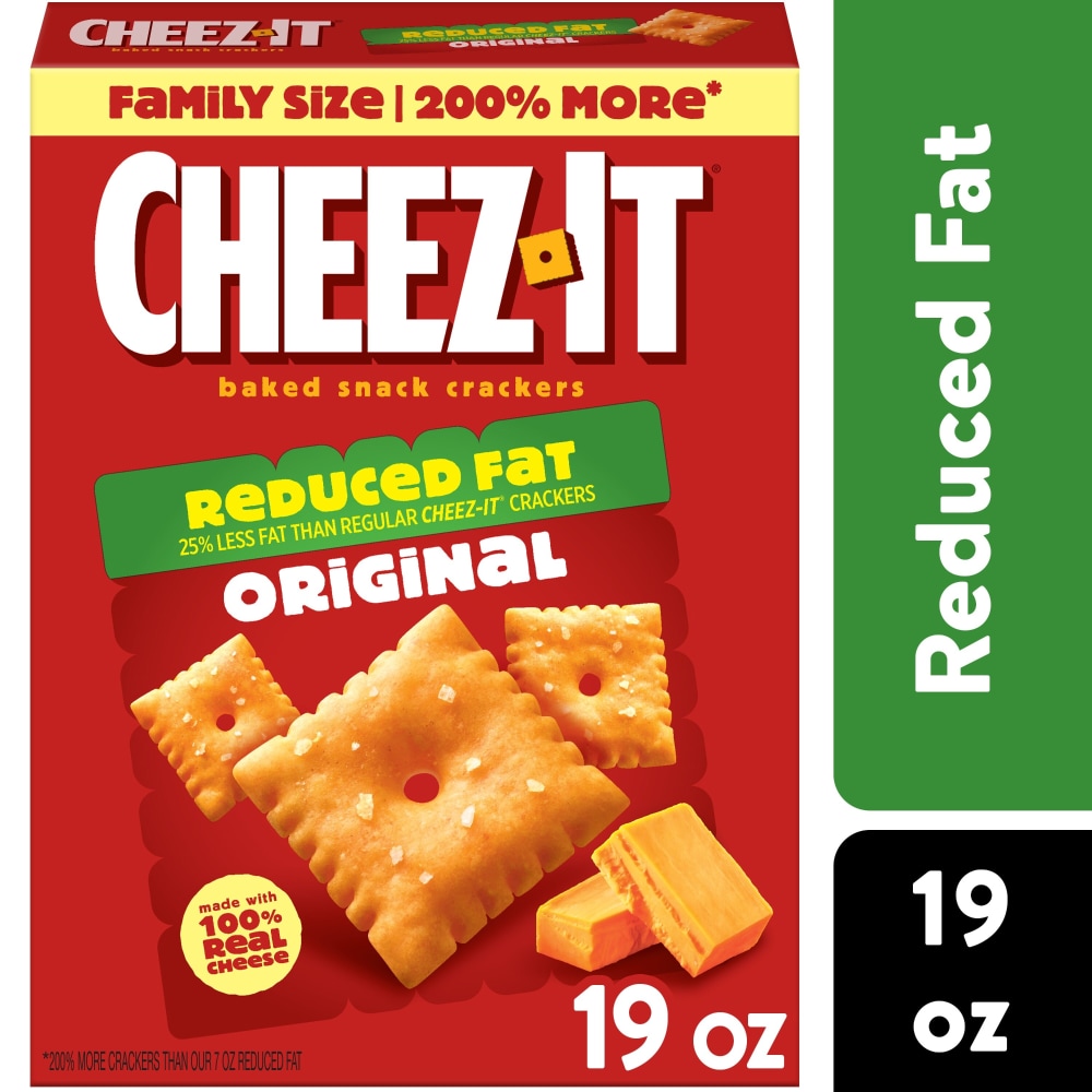 Cheez-It® Reduced Fat Original Cheese Snack Crackers Family Size