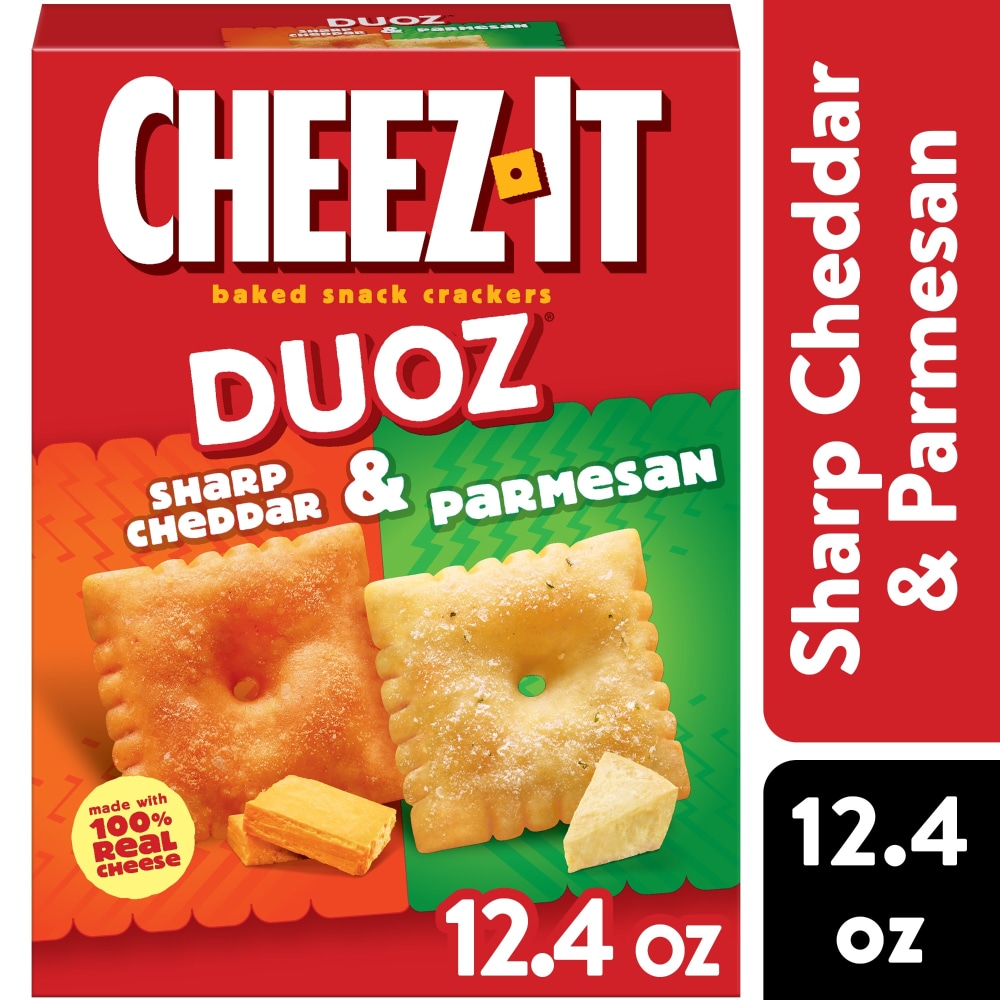 Cheez-It® DUOZ Sharp Cheddar and Parmesan Cheese Crackers