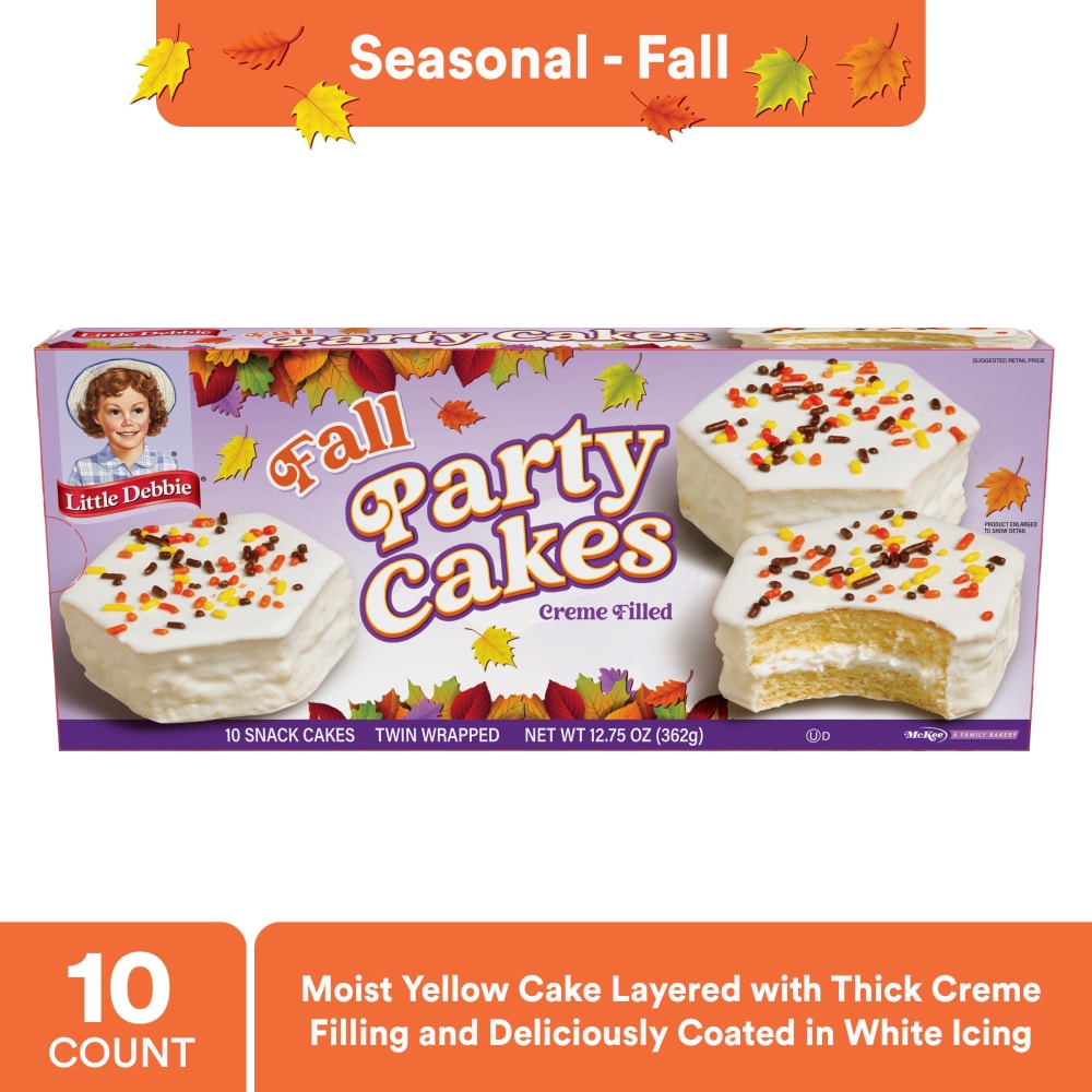 Little Debbie® Fall Party Vanilla Snack Cakes Multipack