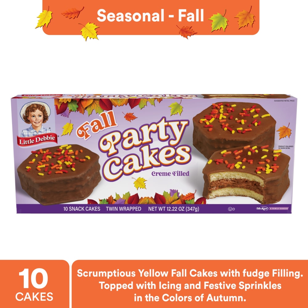 Little Debbie® Fall Chocolate Creme Filled Party Cakes Multipack