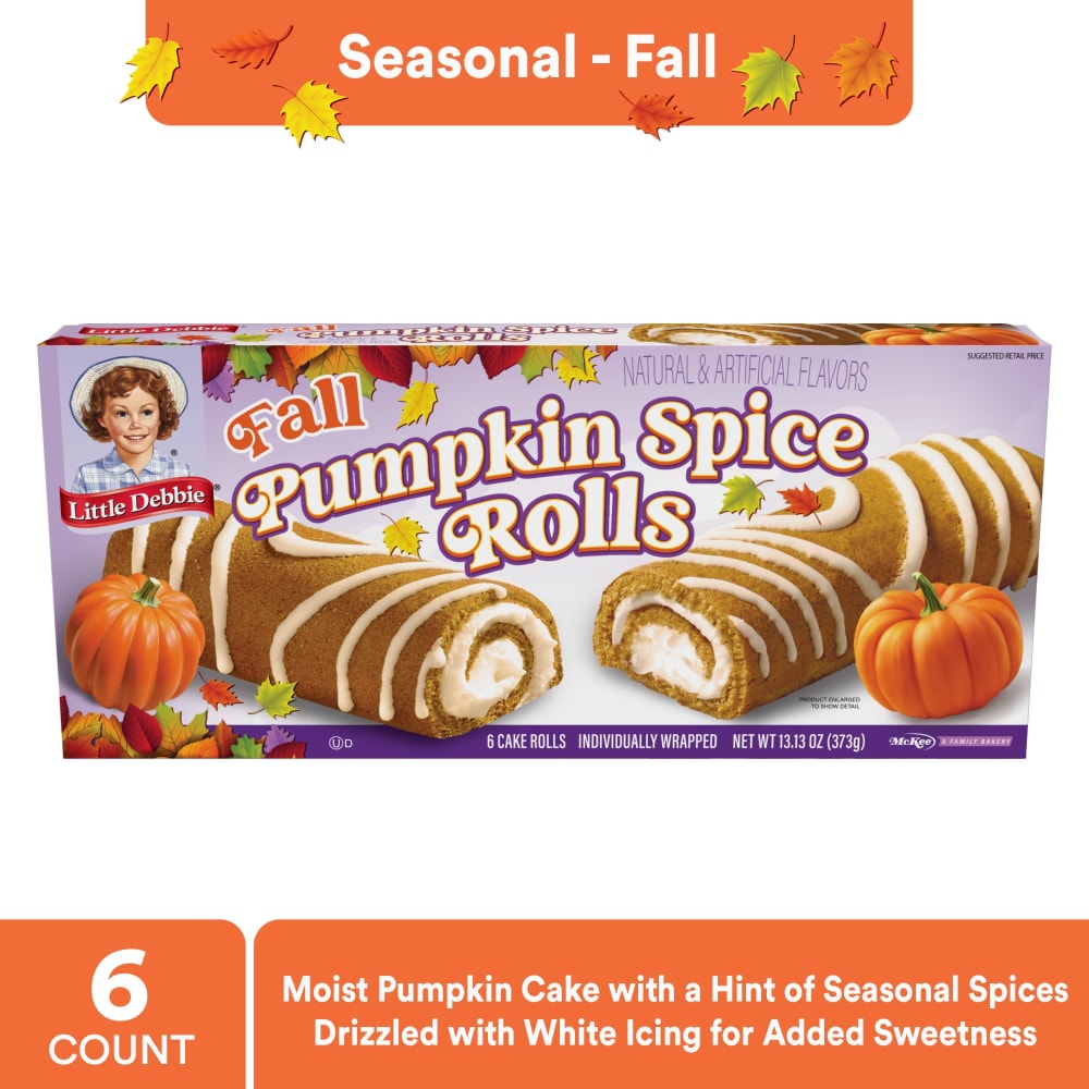Little Debbie® Pumpkin Spice Rolls Snack Cakes Multipack