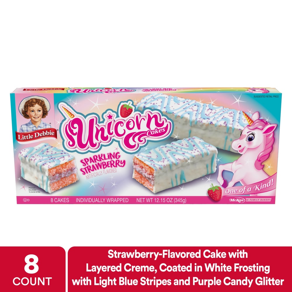 Little Debbie® Sparkling Strawberry Unicorn Snack Cakes Multipack