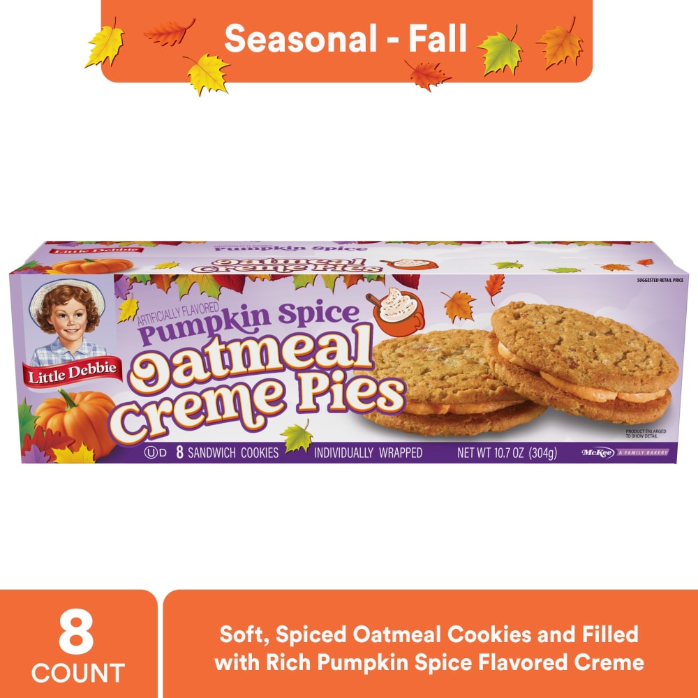 Little Debbie® Pumpkin Spice Oatmeal Creme Pies Multipack