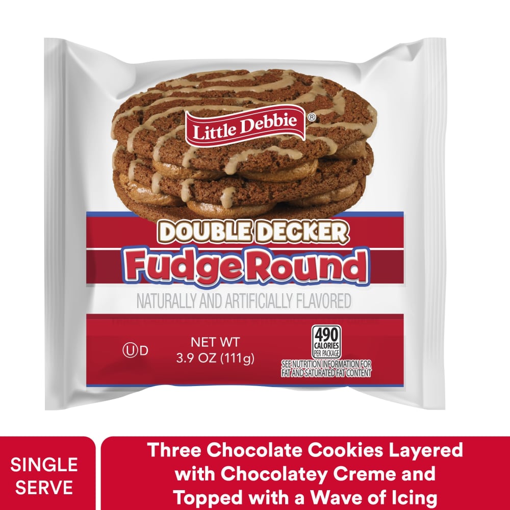 Little Debbie® Double Decker Fudge Round Snack Cake