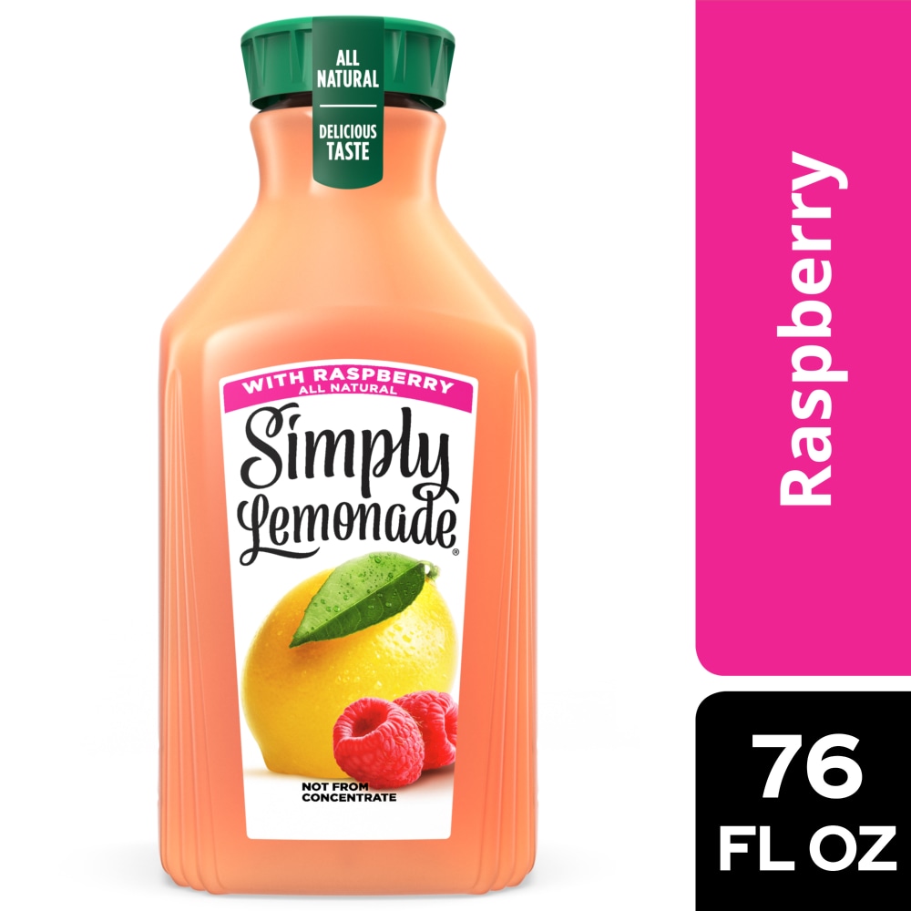 Simply Lemonade w/ Raspberry Bottle, 76 fl oz