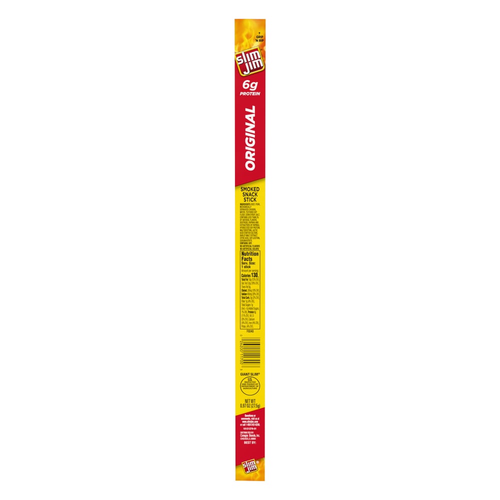 Slim Jim Giant Sized Original Smoked Snack Stick