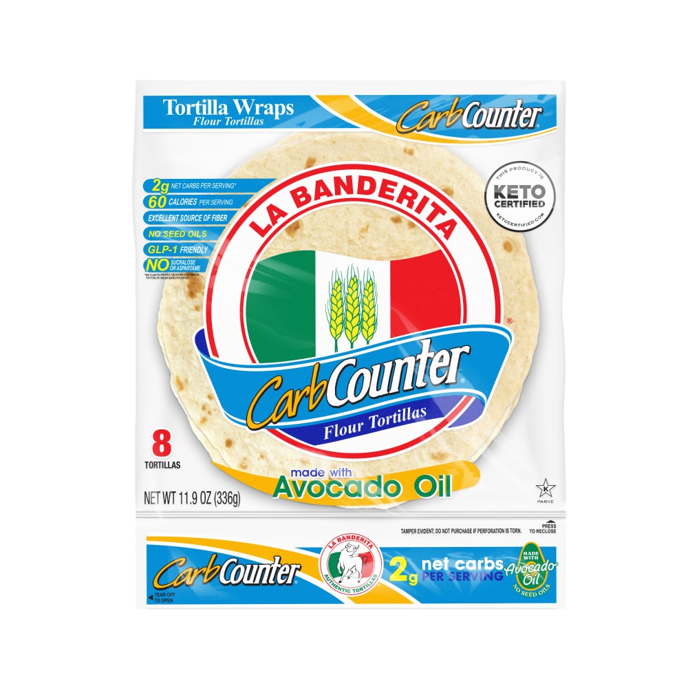 La Banderita Carb Counter Keto Certified Flour Tortillas