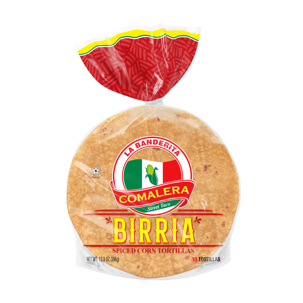 LB Banderita Birria Spiced Pressed Corn Tortillas