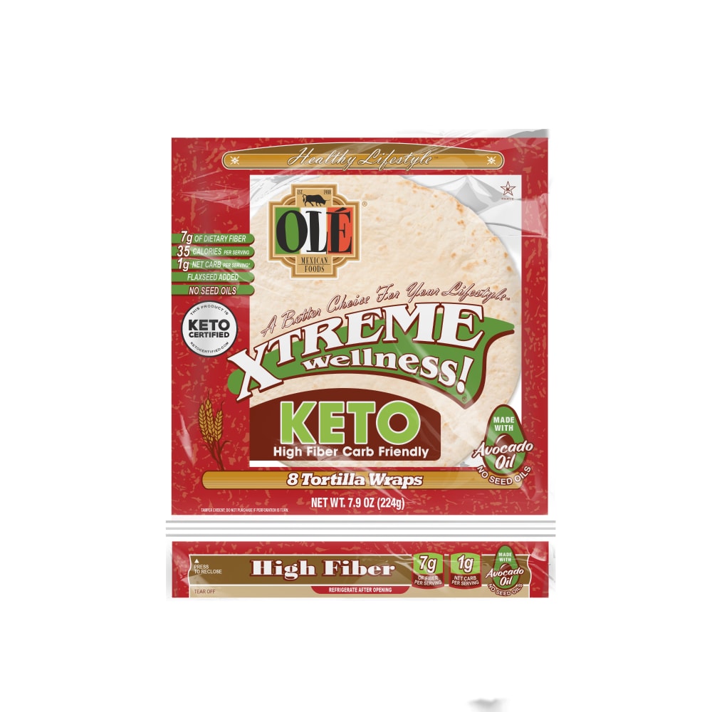 Olé Xtreme White Snack Size High Fiber Keto Certified Tortillas