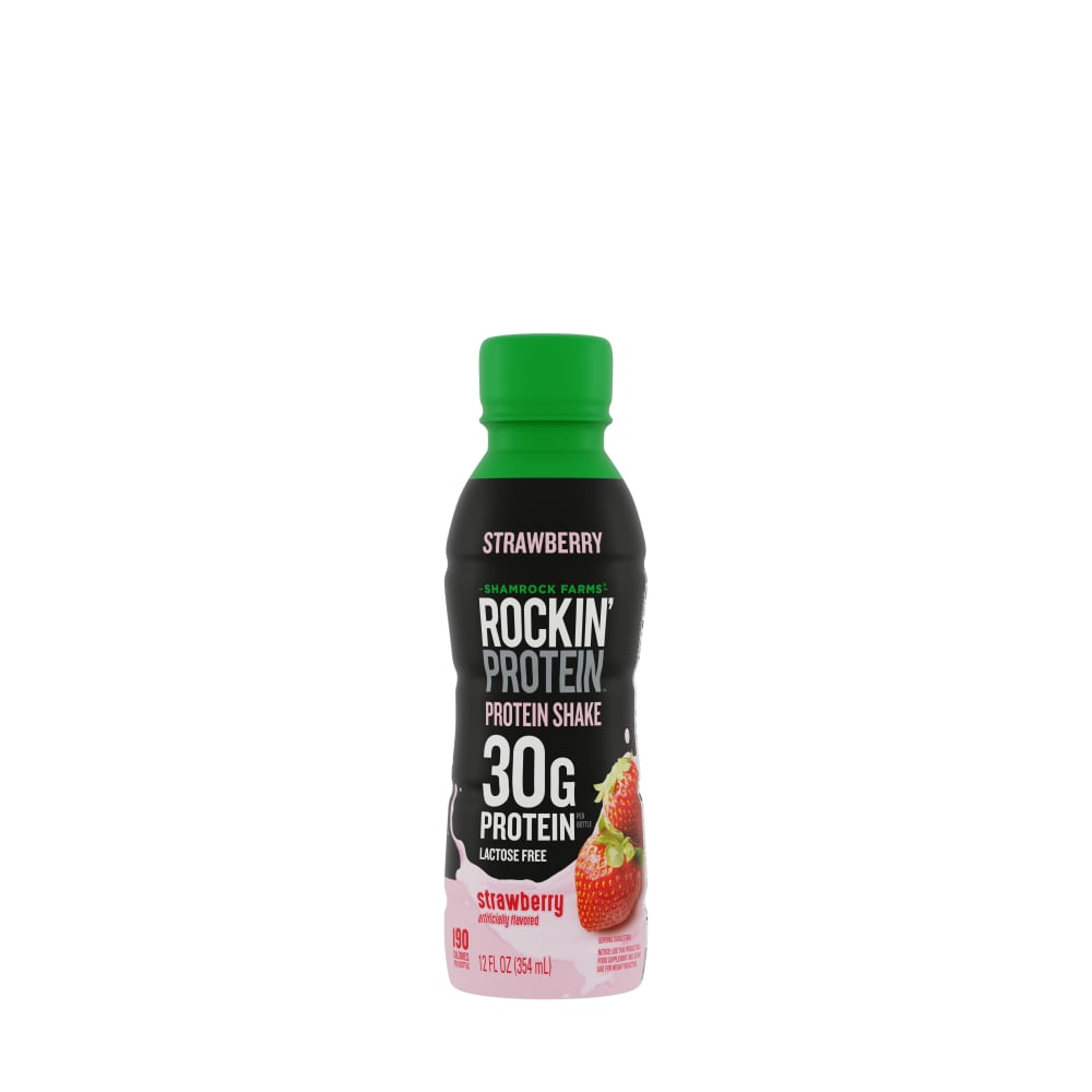 Rockin’ Protein 30G Strawberry Protein Shake