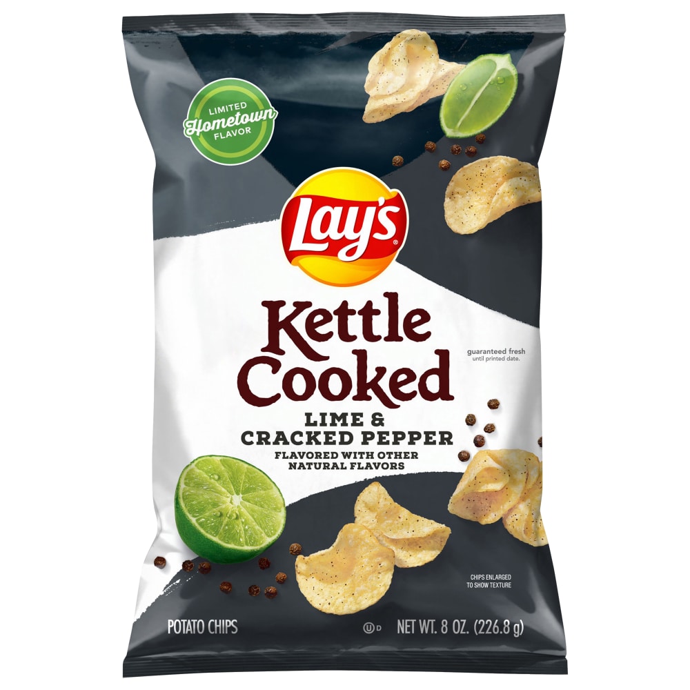 Lay’s® Kettle Cooked Lime & Cracked Pepper Potato Chips