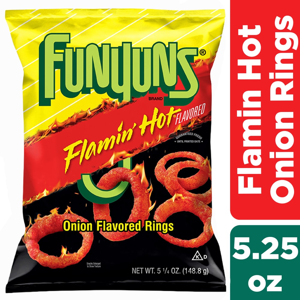 Funyuns Onion Flavored Rings Flamin’ Hot Flavor