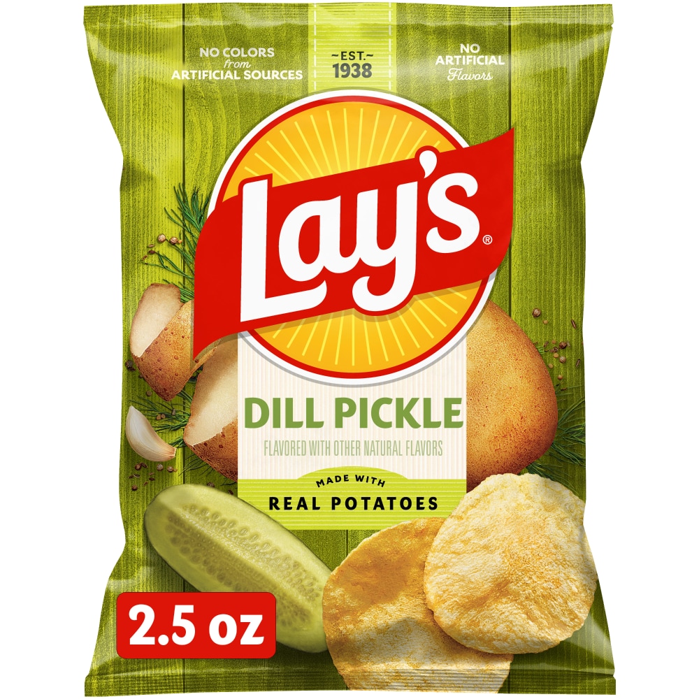 Lay’s Potato Chips Dill Pickle Flavored 2 1/2 Oz