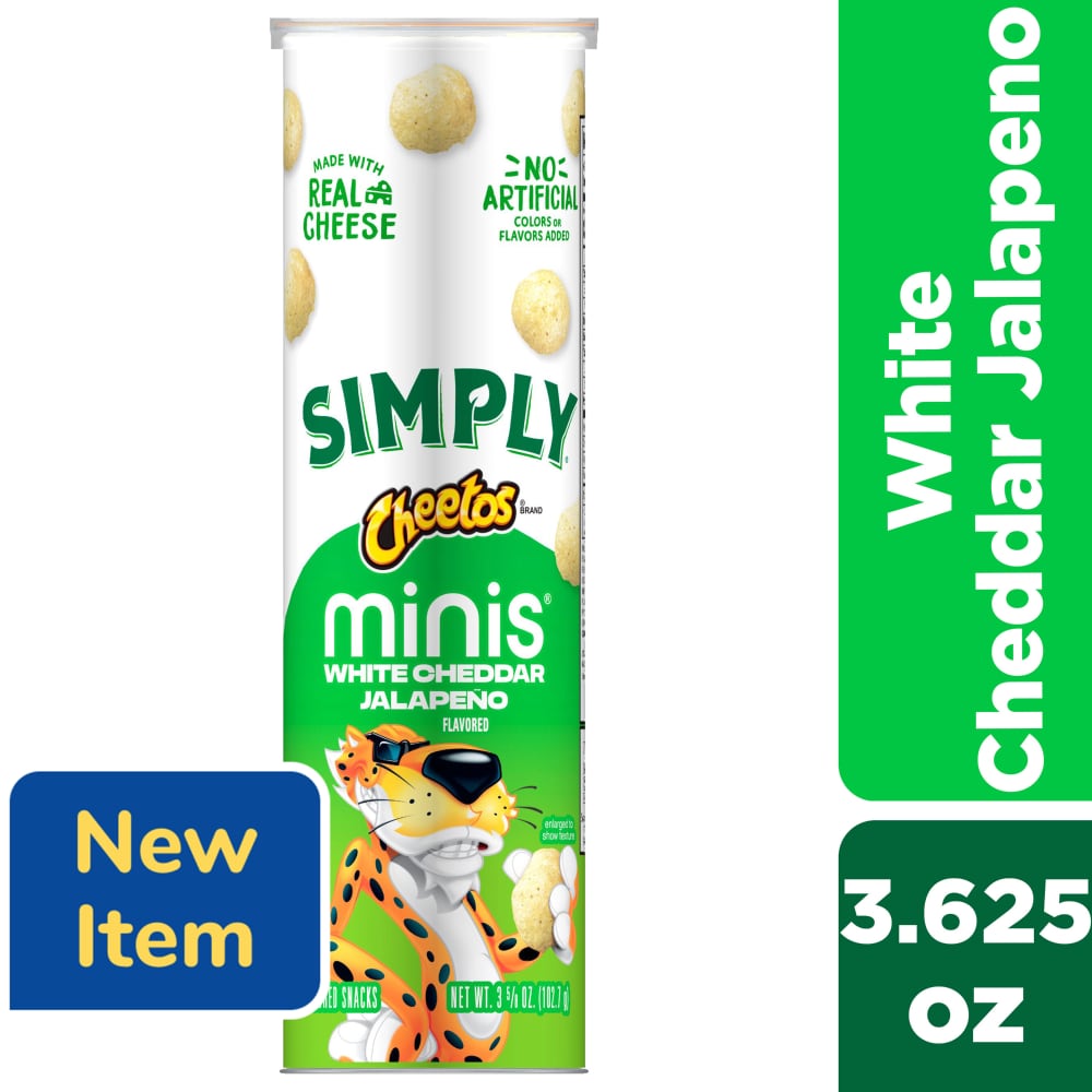 Cheetos Simply Minis White Cheddar Jalapeno Cheese Chips