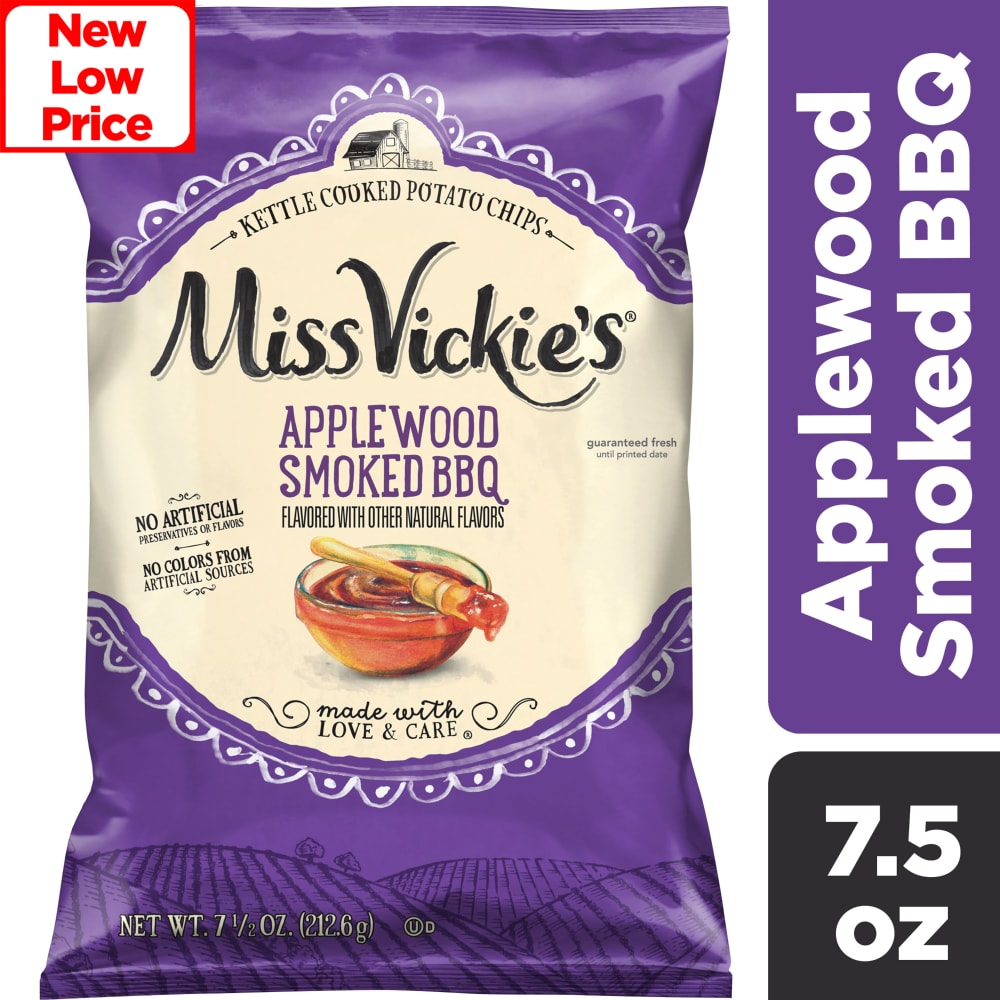Miss Vickie’s Applewood Smoked BBQ Kettle Cooked Potato Chips