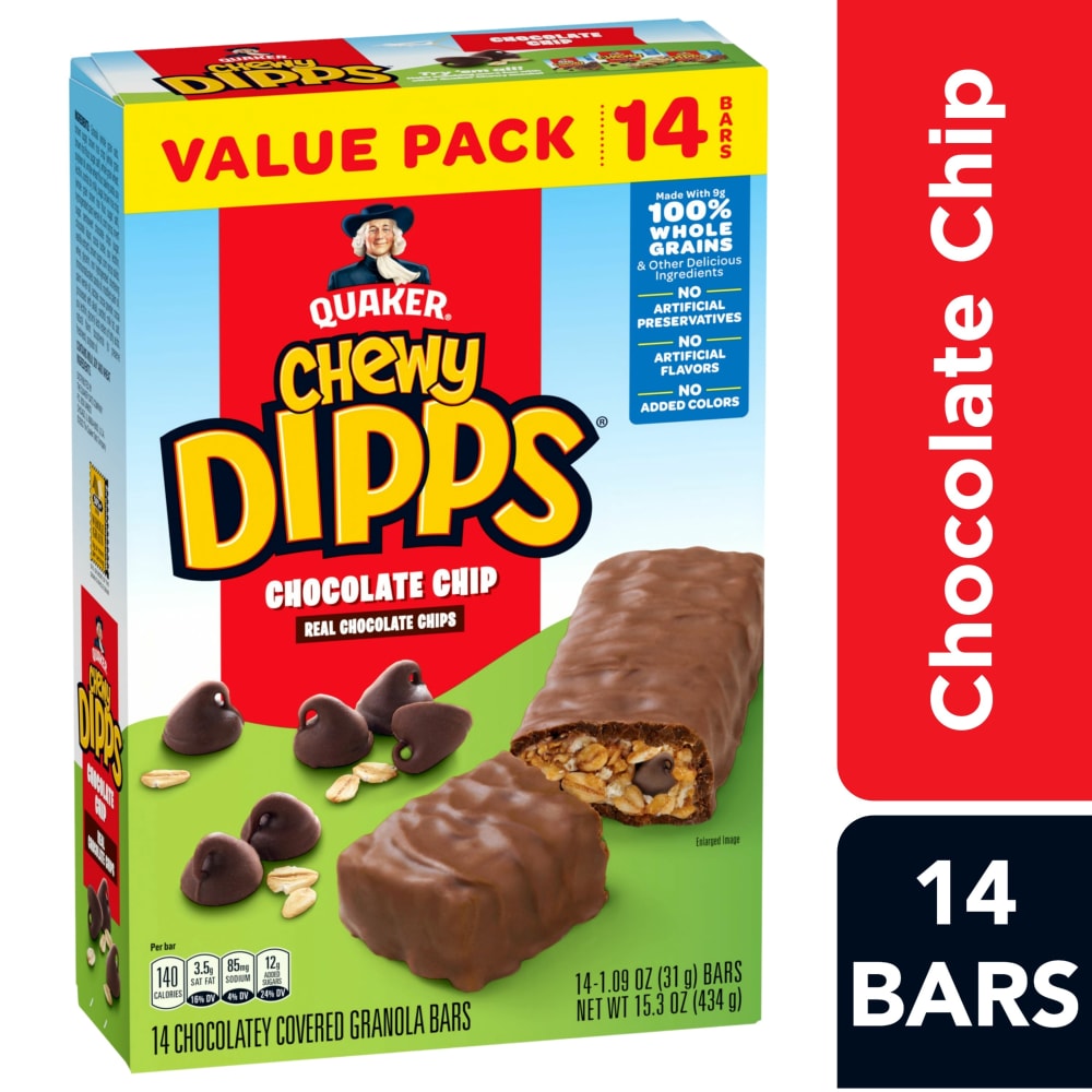 Quaker Chewy® Dipps Chocolate Chip Granola Bars