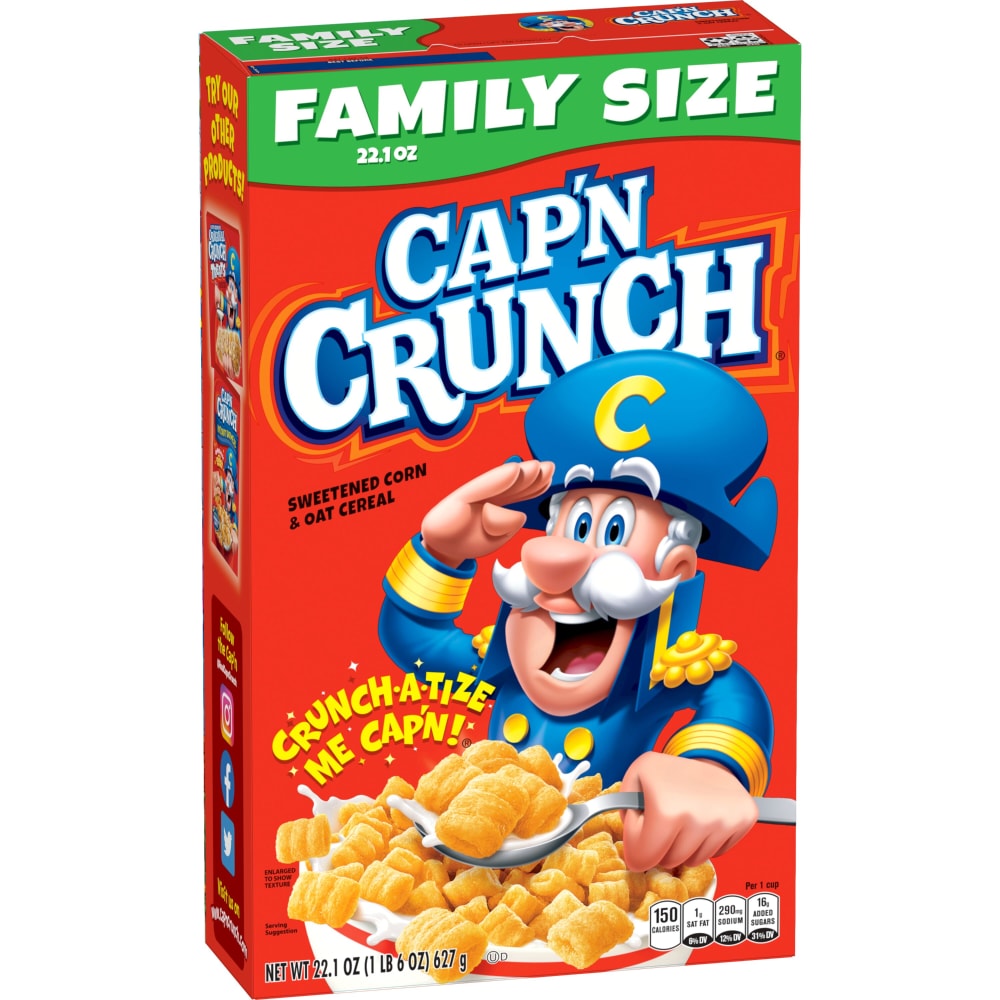 Cap’n Crunch Sweetened Corn & Oat Cereal