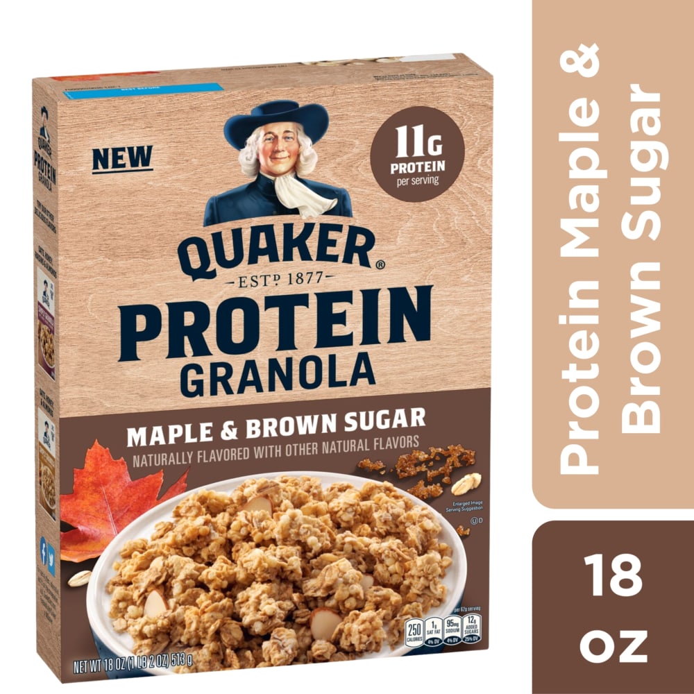Quaker® Protein Maple & Brown Sugar Granola