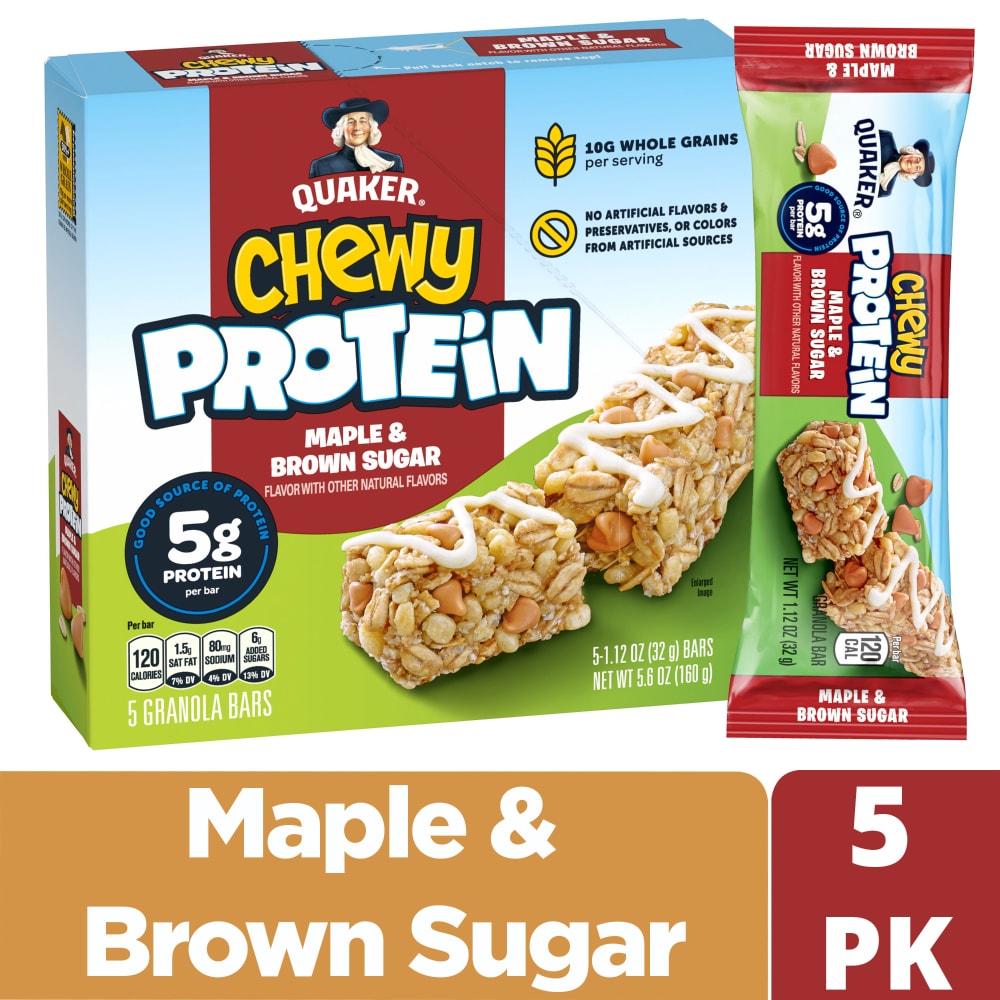 Quaker Chewy Maple & Brown Sugar Protein Granola Bars