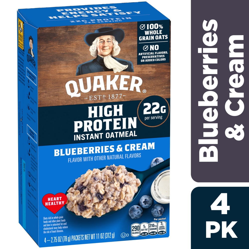 Quaker Blueberries & Cream Instant Oatmeal