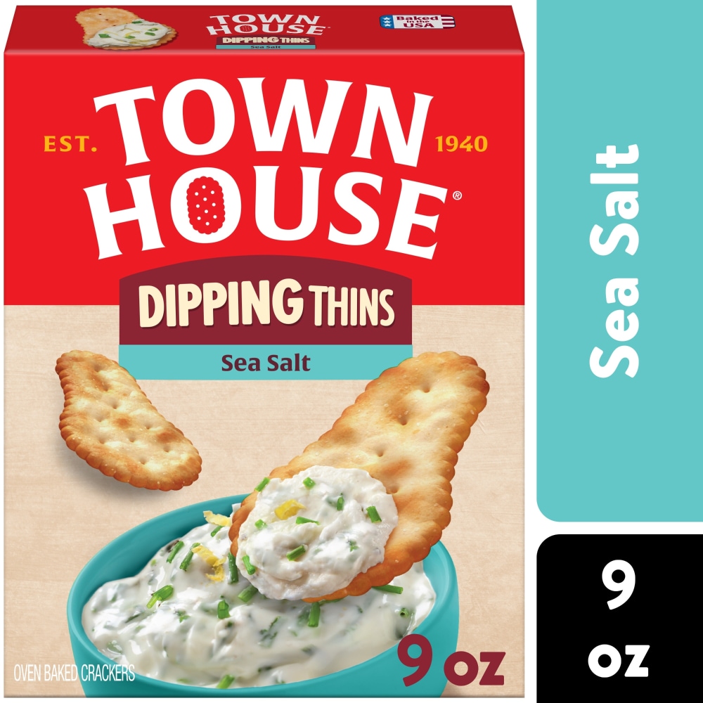 Town House® Dipping Thins Sea Salt Baked Snack Crackers