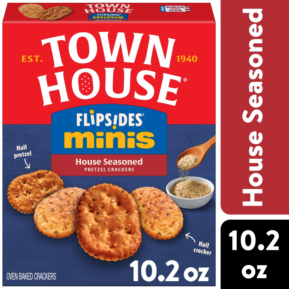 Town House FlipSides Minis House Seasoned Wheat Crackers