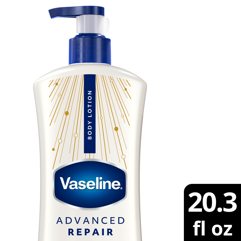 Vaseline Advanced Repair Lotion Made with Ultra-Hydrating Lipids and Vaseline Jelly