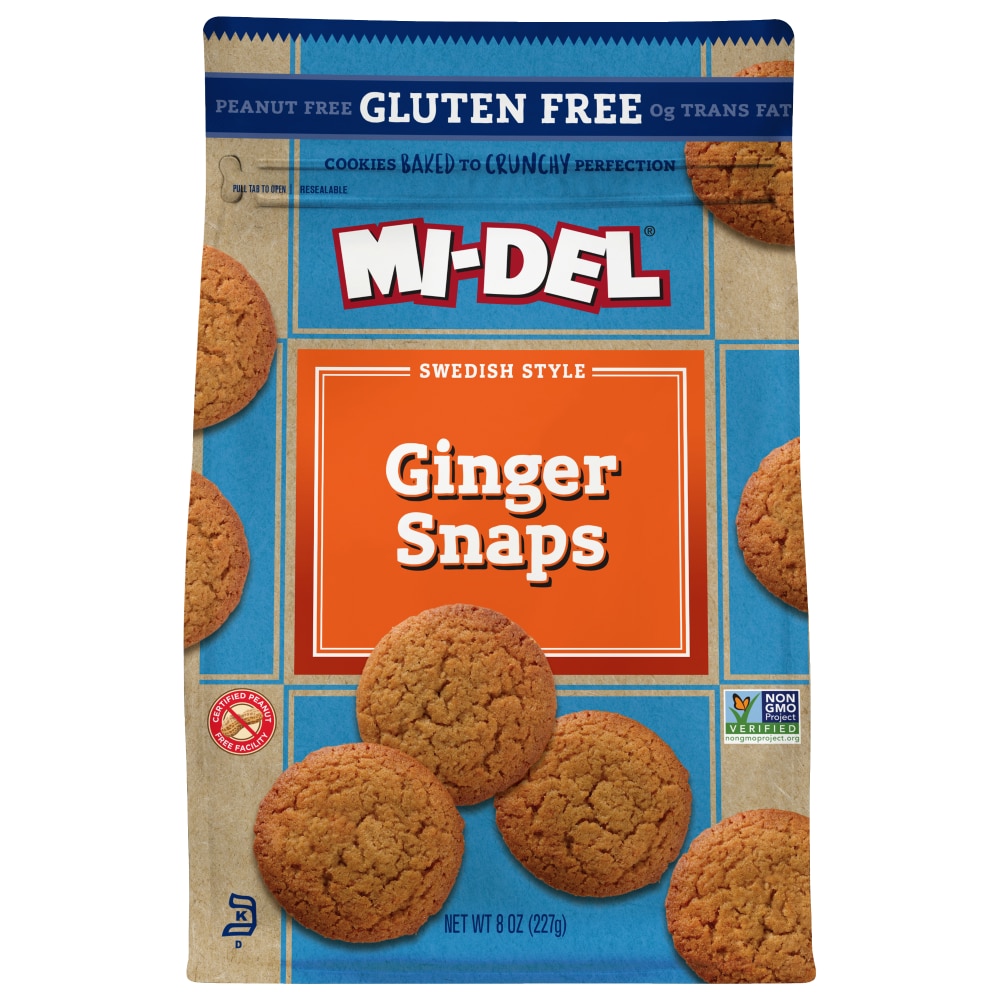 Mi-Del Gluten Free Ginger Snaps Cookies
