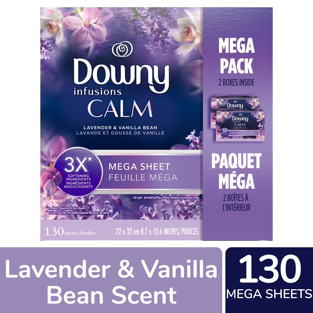 Downy Calm Lavender & Vanilla Bean Mega Dryer Sheets