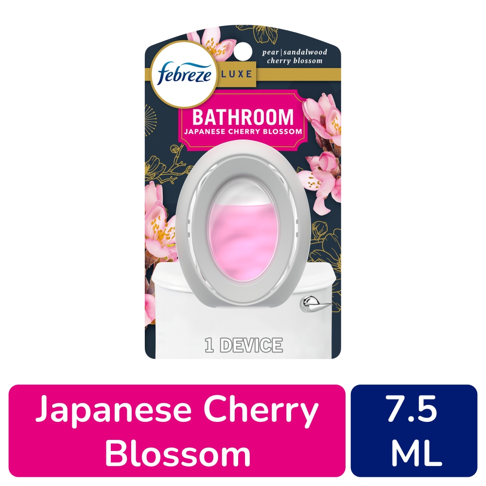 Febreze Bathroom Air Freshener Odor-Fighting Japanese Cherry Blossom Scent