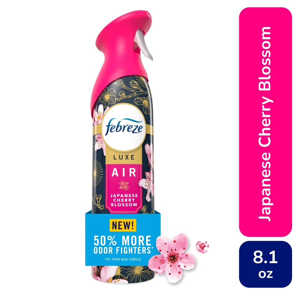 Febreze Air Mist Luxe Air Freshener Odor Fighting Room Spray Japanese Cherry Blossom Scent