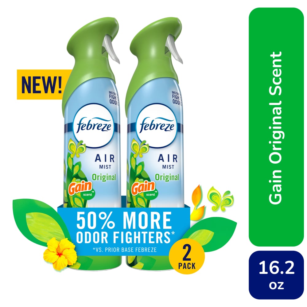 Febreze Air Mist Air Freshener Spray Odor Fighting Room Spray Gain Original Scent