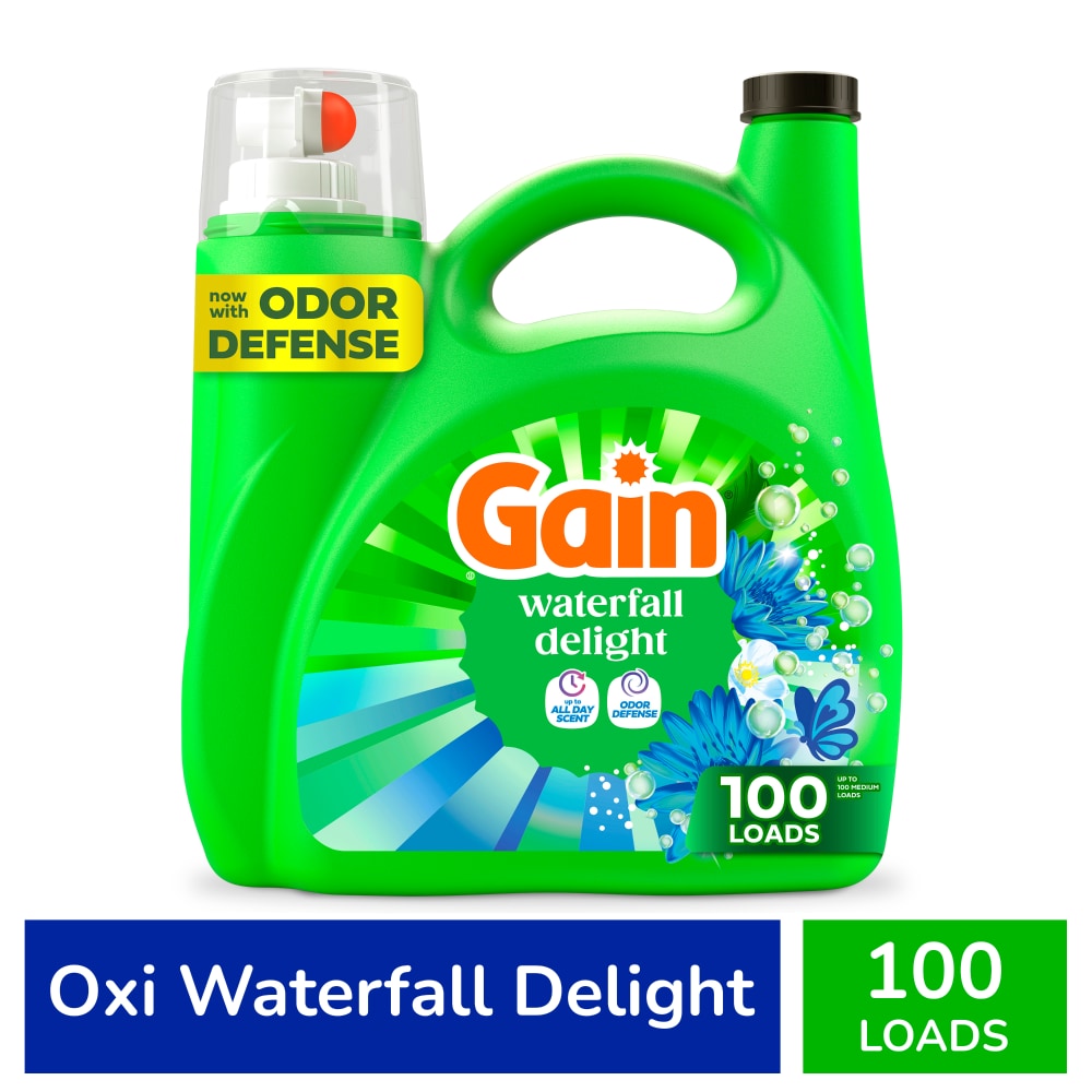Gain Ultra Oxi Waterfall Delight Liquid Laundry Detergent