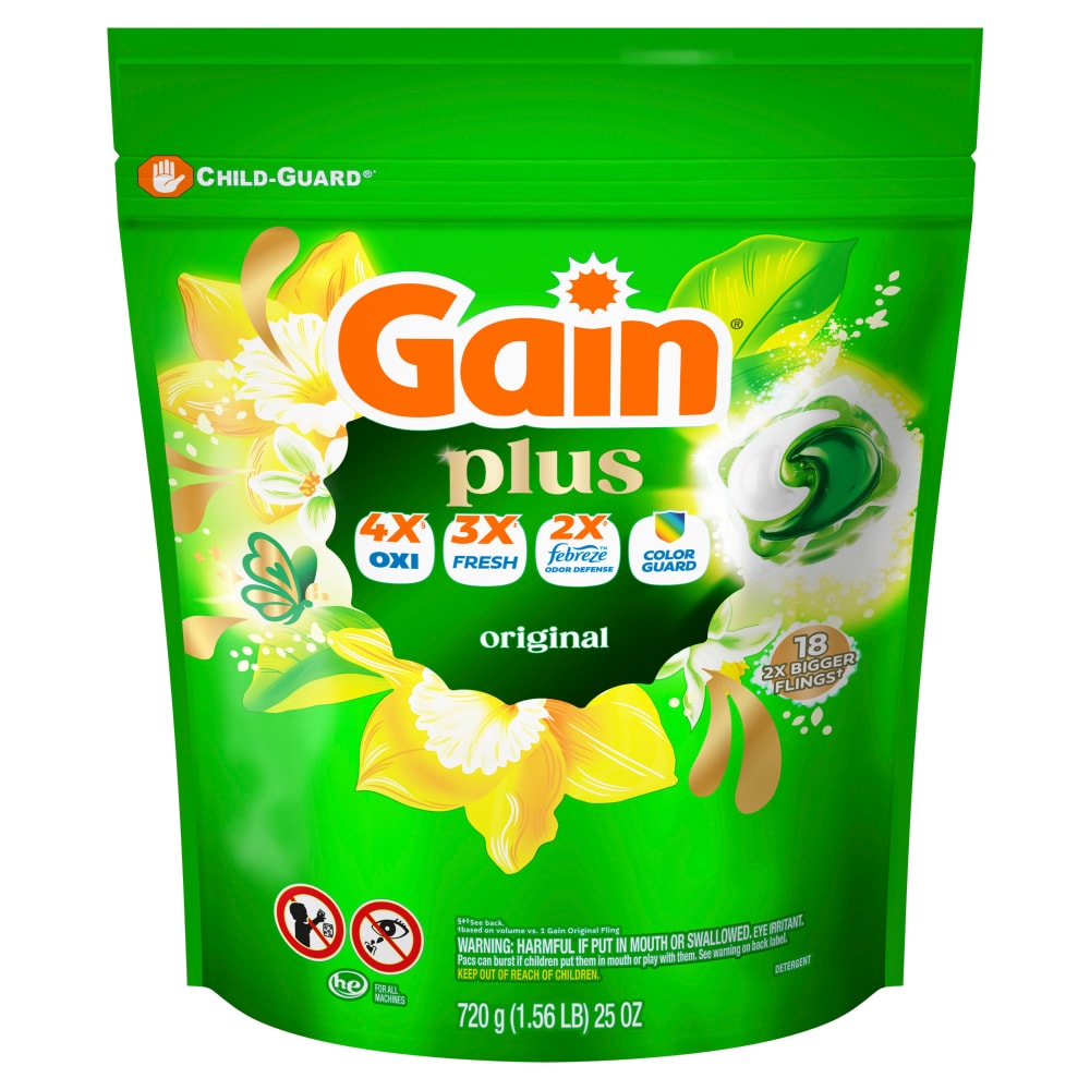 Gain Plus Original Laundry Detergent Mega Flings