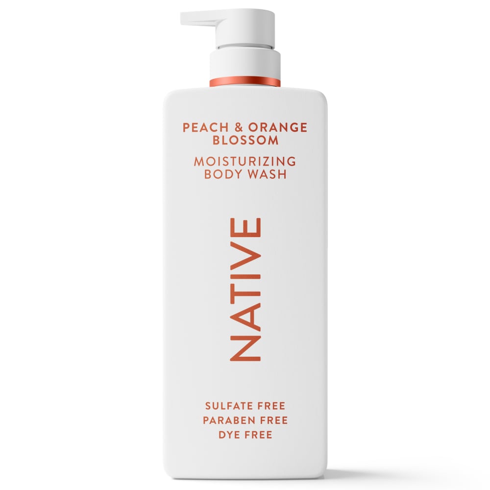 Native Moisturizing Body Wash Peach & Orange Blossom Sulfate Free Moisturization with Shea Butter